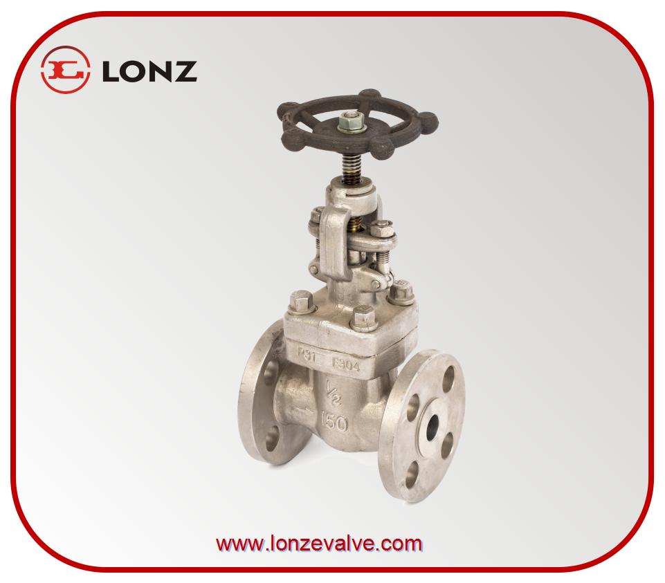 forged stainless steel SS304 150LB RF flanged globe valve